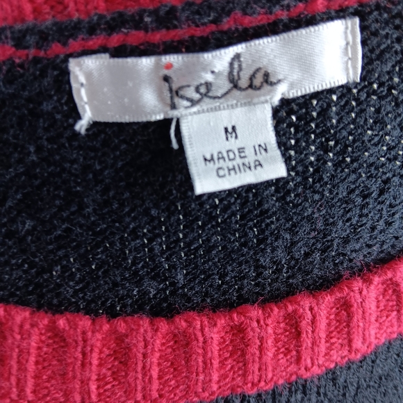 Kela Santa Clause Knitted size Medium Ugly Christmas sweater jingle bells - Picture 11 of 15